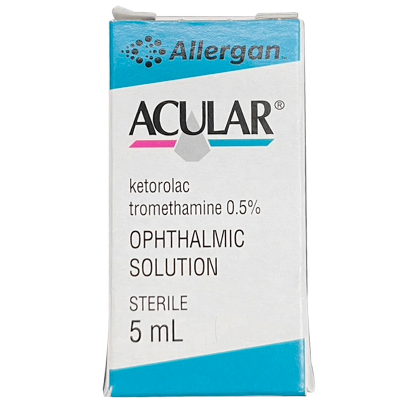 Thuốc nhỏ mắt Acular 0.5% điều trị ngứa mắt do viêm kết mạc dị ứng mùa, sau mổ chai 5ml - 